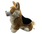 Bocchetta Plush Toys "Windsor" Corgi Plush Stuffed Dog Animal Sitting 23cm