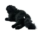 Bocchetta Plush Toys Onyx Fluffy Black Cat Persian or Chantilly Tiffany Laying Down