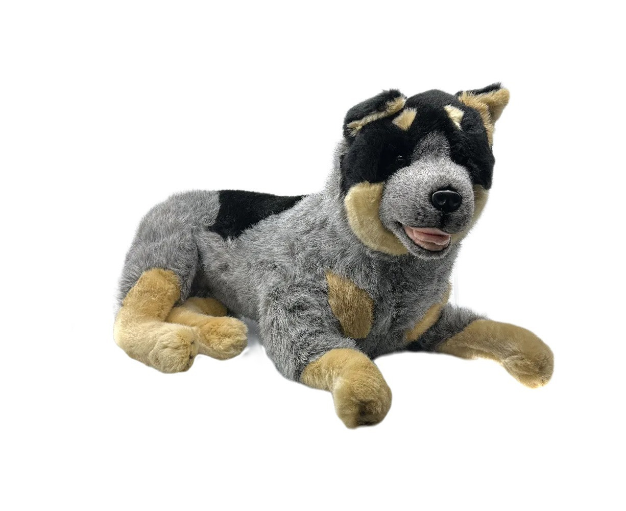 Orazio the Australian Cattle Dog plush soft toy, Blue Heeler stuffed animal  by Bocchetta Plush Toys