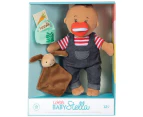 Wee Baby Stella Tiny Farmer Set Beige Soft Baby Doll