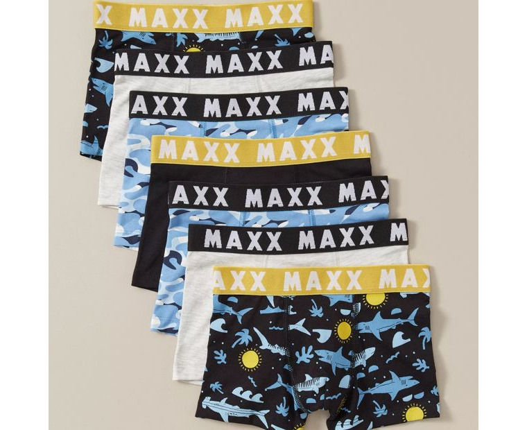 7 Pack Maxx Shark Trunks - Multi