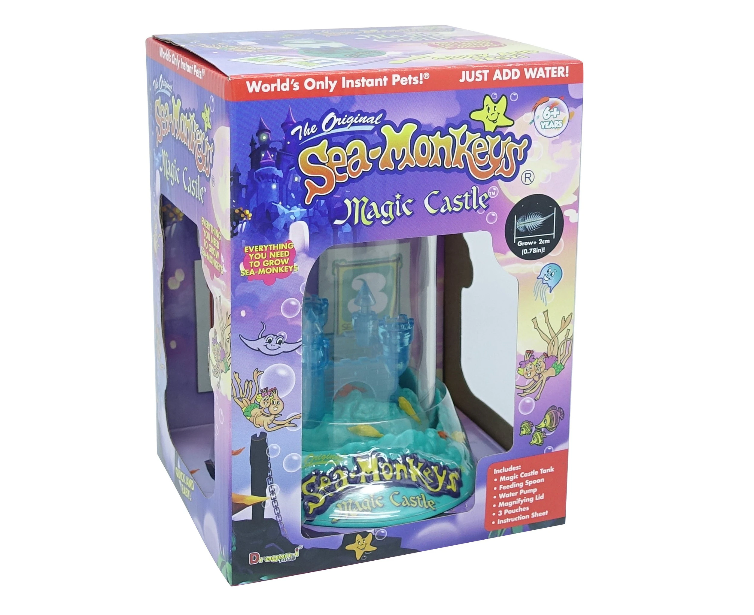 The Original Sea-Monkeys 14cm Magic Castle Hatch/Grow Pet Kids Fun Toy Kit 6y+