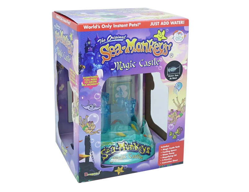 The Original Sea-Monkeys 14cm Magic Castle Hatch/Grow Pet Kids Fun Toy Kit 6y+