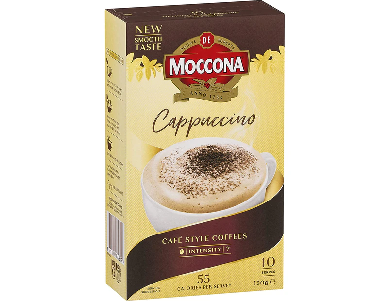 Moccona Cappuccino - 50 Individuals Sachets (5 x 10 Pack)