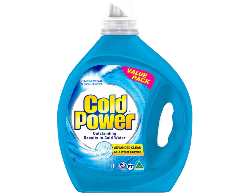 Cold Power Advanced Clean Liquid Laundry Detergent 4 Litres - 80 Washloads