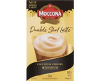 Moccona Double Shot Latte 50 Individual Sachets (5 x 10 Pack)