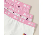 3 Pack Maxx Floral Shortie - Pink