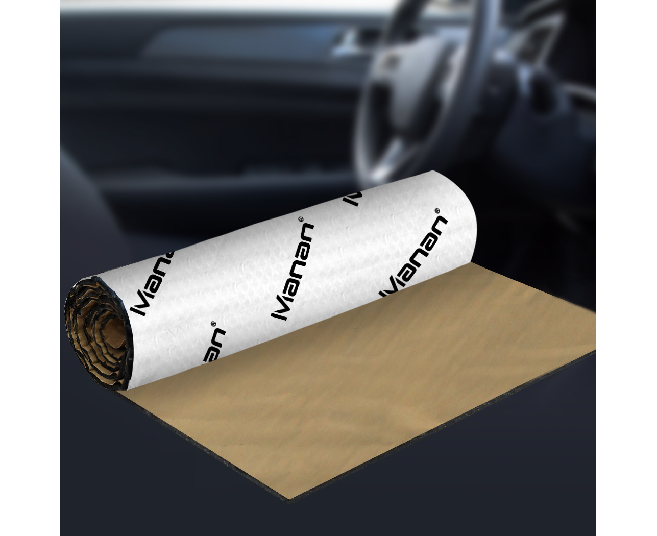 MANAN SOUND DEADENER Roll Butyl Car Insulation Mat Noise Proofing