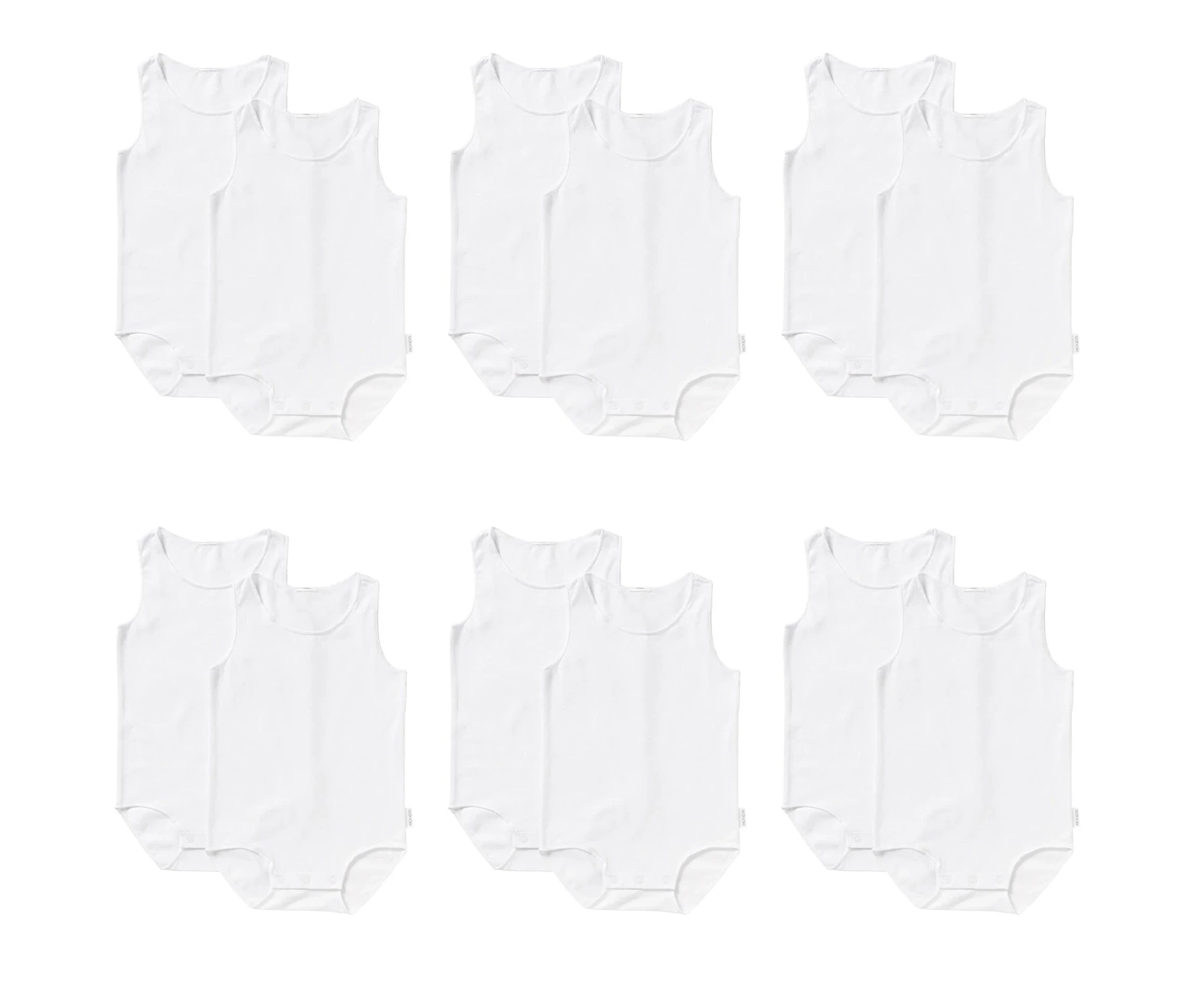 12 Pack Bonds Wonderbodies Baby Singletsuit Bodysuit Wondersuit Tank BY4VA Bulk