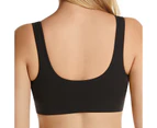 3 Pack Bonds Womens Seamless Wireless Wire Free Black Comfy Crop Bra WVLHY Bulk