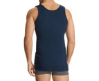 Bonds The Original Chesty Cotton Plain Mens Navy Blue Singlet Vest Tank Top Tee