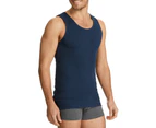 Bonds The Original Chesty Cotton Plain Mens Navy Blue Singlet Vest Tank Top Tee