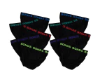 10 Pack Bonds Mens Black Cotton Hipster Briefs Undies Underwear M8DM5T Bulk