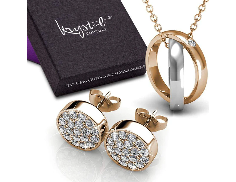 Boxed Necklace And Earrings Set Embellished with SWAROVSKI® crystals