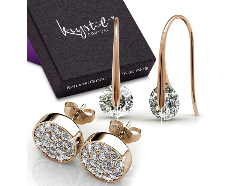 Boxed Earrings Set Embellished with SWAROVSKI® crystals