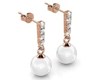Boxed 2 Pairs Earrings Set Embellished with SWAROVSKI® Crystal Pearls