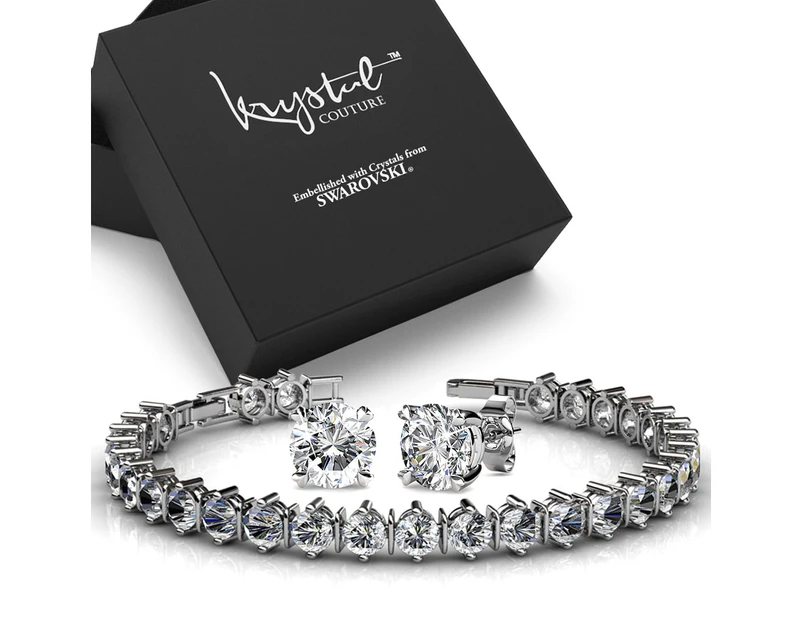 Boxed Luxury Bracelet Set Embellished with SWAROVSKI® crystals