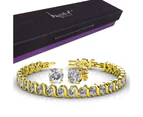 Boxed Venice Bracelet And Earrings Set Gold Embellished with SWAROVSKI® crystals