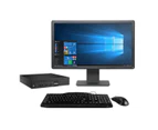 Dell 3050 Micro Bundle Desktop i5-7500T 2.7GHz 480GB 8GB RAM Windows 11 + 24" Monitor - Refurbished Grade A