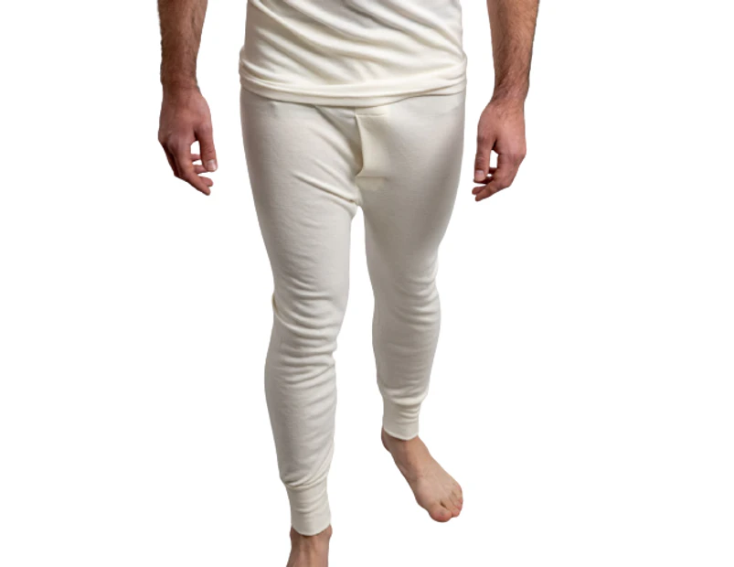 Men's Merino Wool Blend Long John Thermal Pants Underwear Thermals