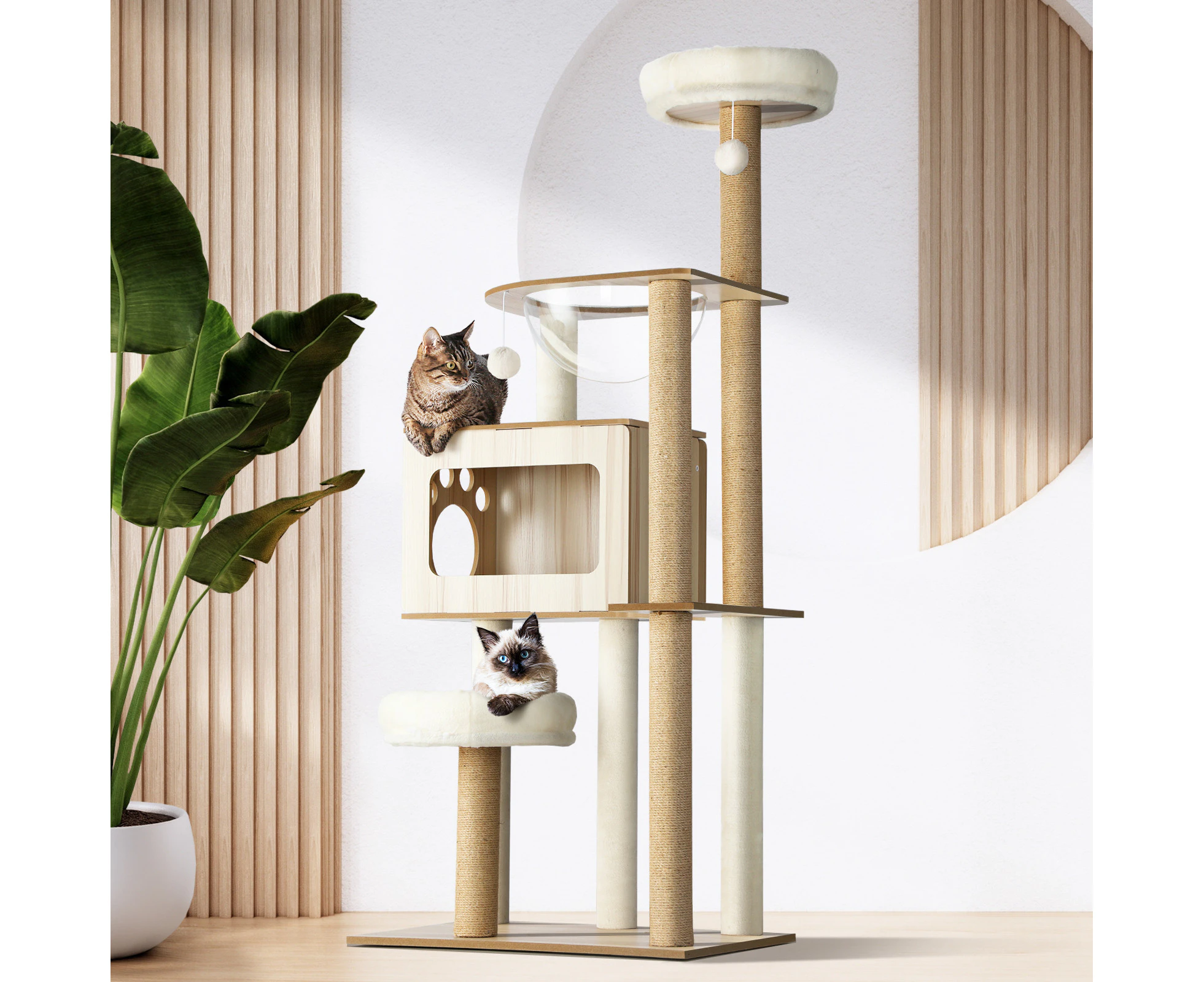 Alopet Cat Tree Tower Scratching Post Scratcher Cats Condo House Bed Furniture