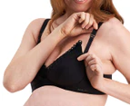 Berlei Understate Lace Maternity Bra, Black, C-G - Bras