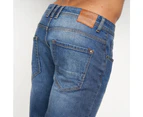 Crosshatch Mens Sheldons Slim Jeans (Stone Wash) - BG693