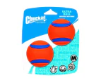 Chuckit Ultra Ball High Bounce Fetch Ball Dog Toy Medium 6cm 2 Pack