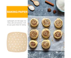 100pcs Air Fryer Paper Liners Oil-proof Baking Liners One Time BBQ Paper