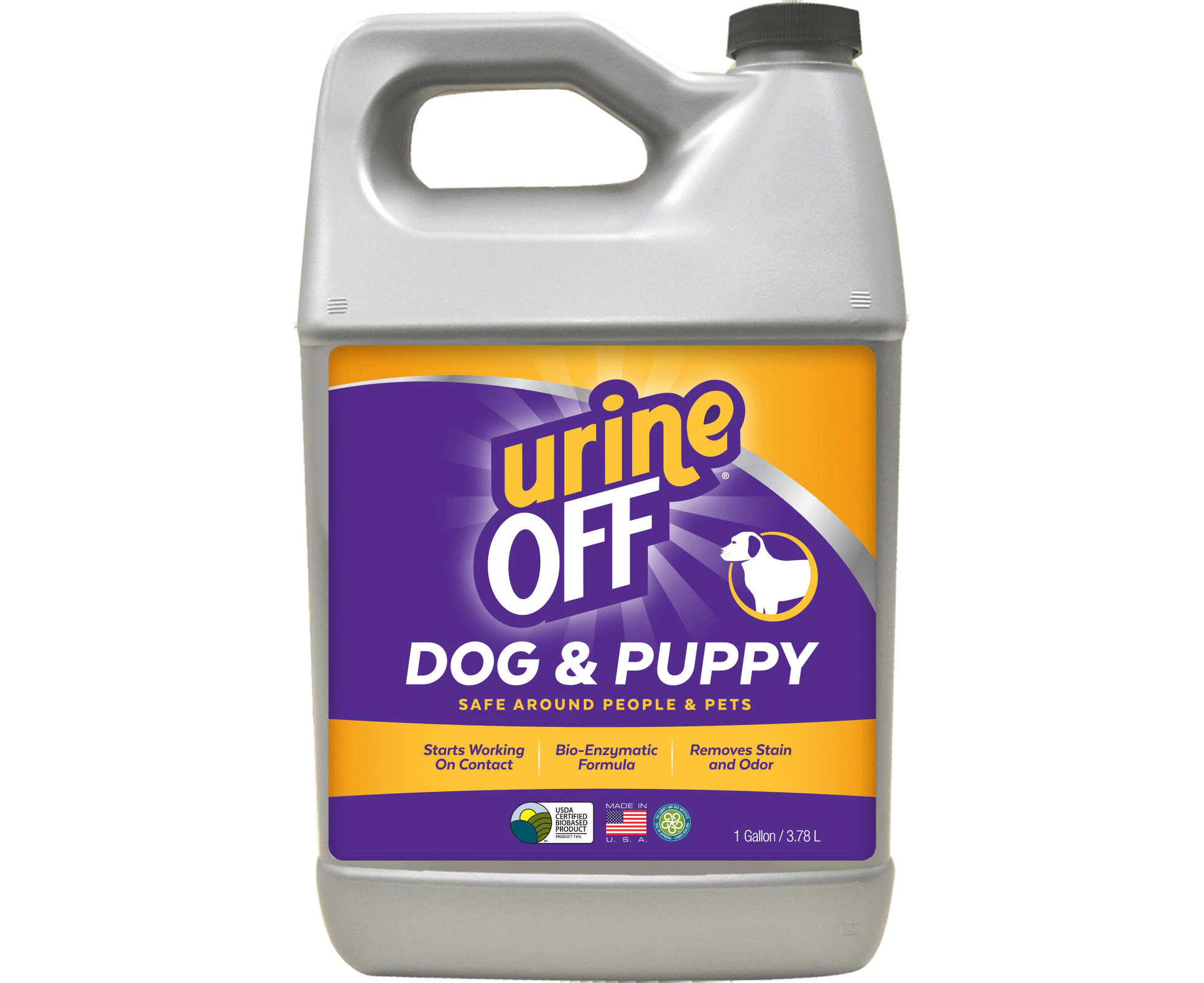 Urine Off Dog & Puppy Formula Odour & Stain Remover Refill 3.78L