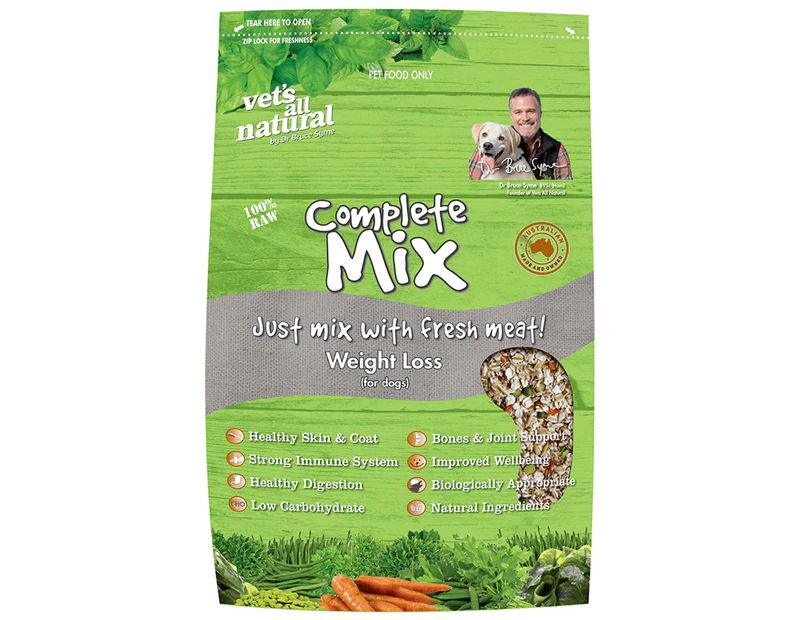 Vets All Natural Complete Mix Weight Loss Dog Food 15kg