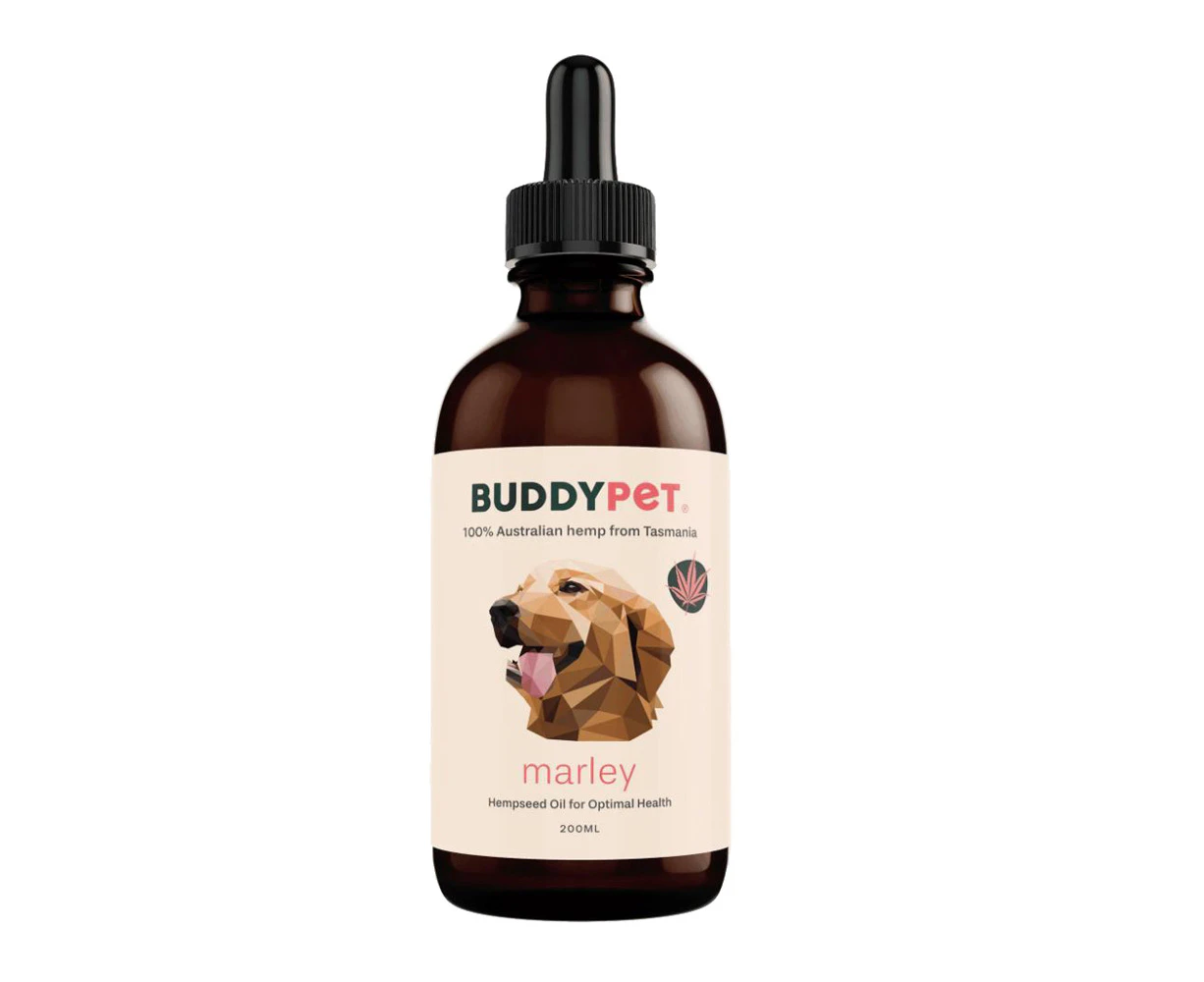 BuddyPet Marley Hemp Seed Oil for Anxiety & Itchy Skin in Dogs 200ml