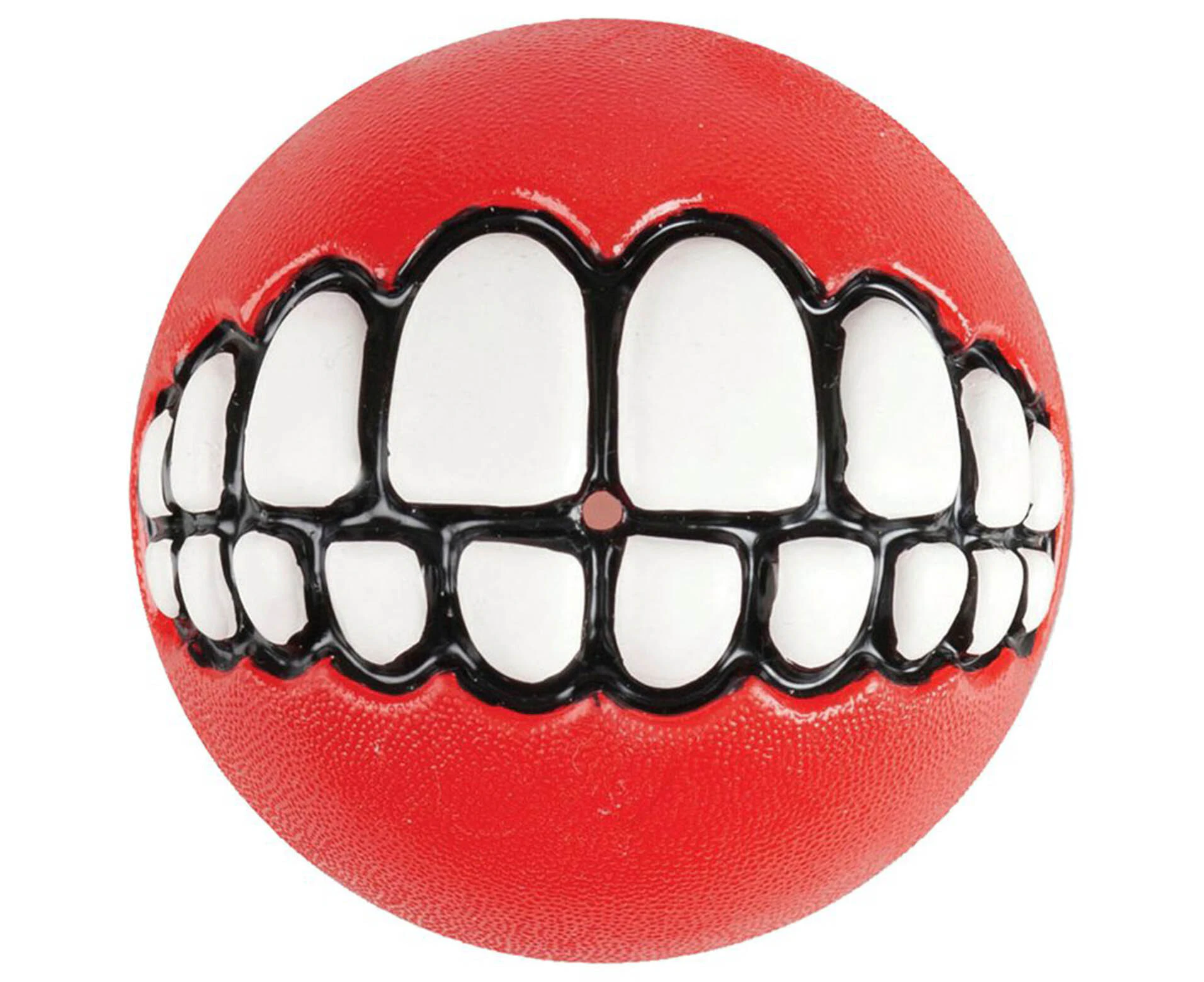 Rogz Grinz Ball Interactive Dog Toy Red Small 49mm