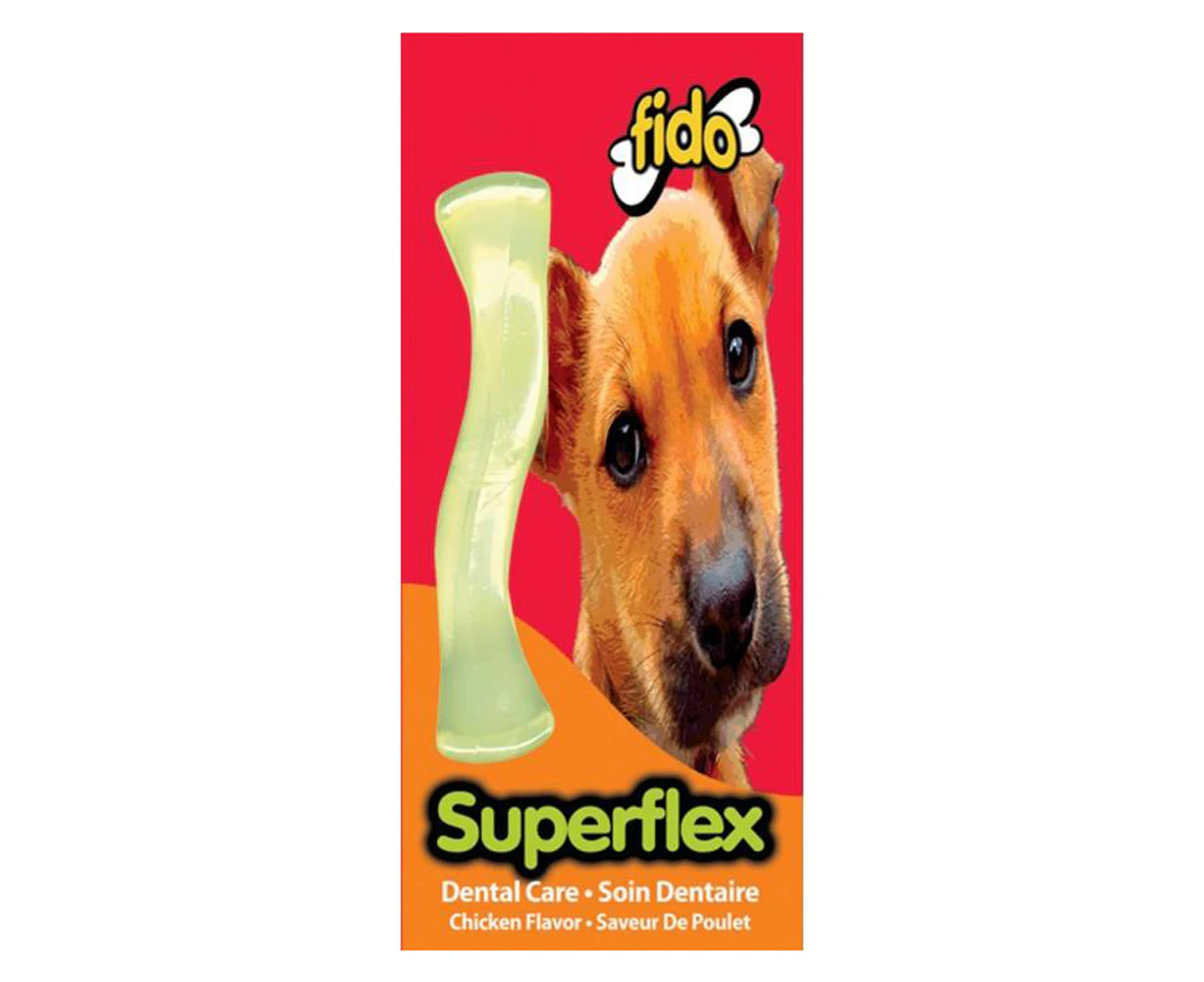 Superflex Nylon Dog Bone - Chicken Flavoured - Small - 11cm - Fido