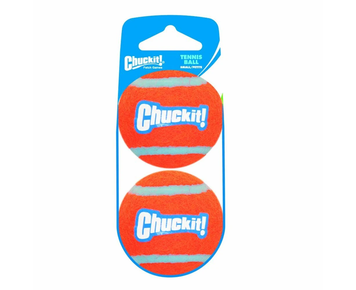 Dog Small Tennis Balls for Small Chuck It Launcher - 2 Balls (5cm Diameter)