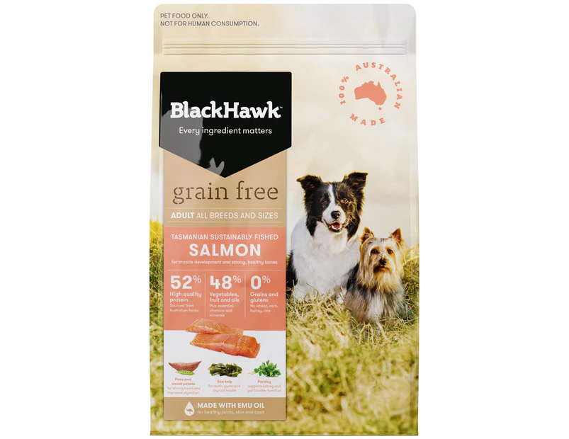 Black Hawk Adult All Breeds Grain Free Dog Food Salmon 15kg
