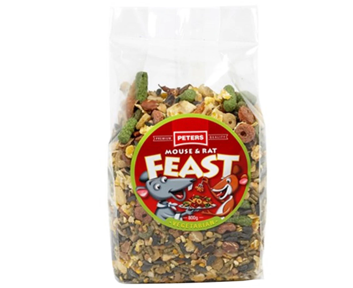 Peters Mouse & Rat Feast Meat Lovers Food Chew 6 x 800g