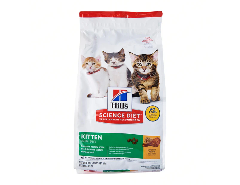 Hills Kitten Healthy Development Dry Cat Food Chicken 4kg