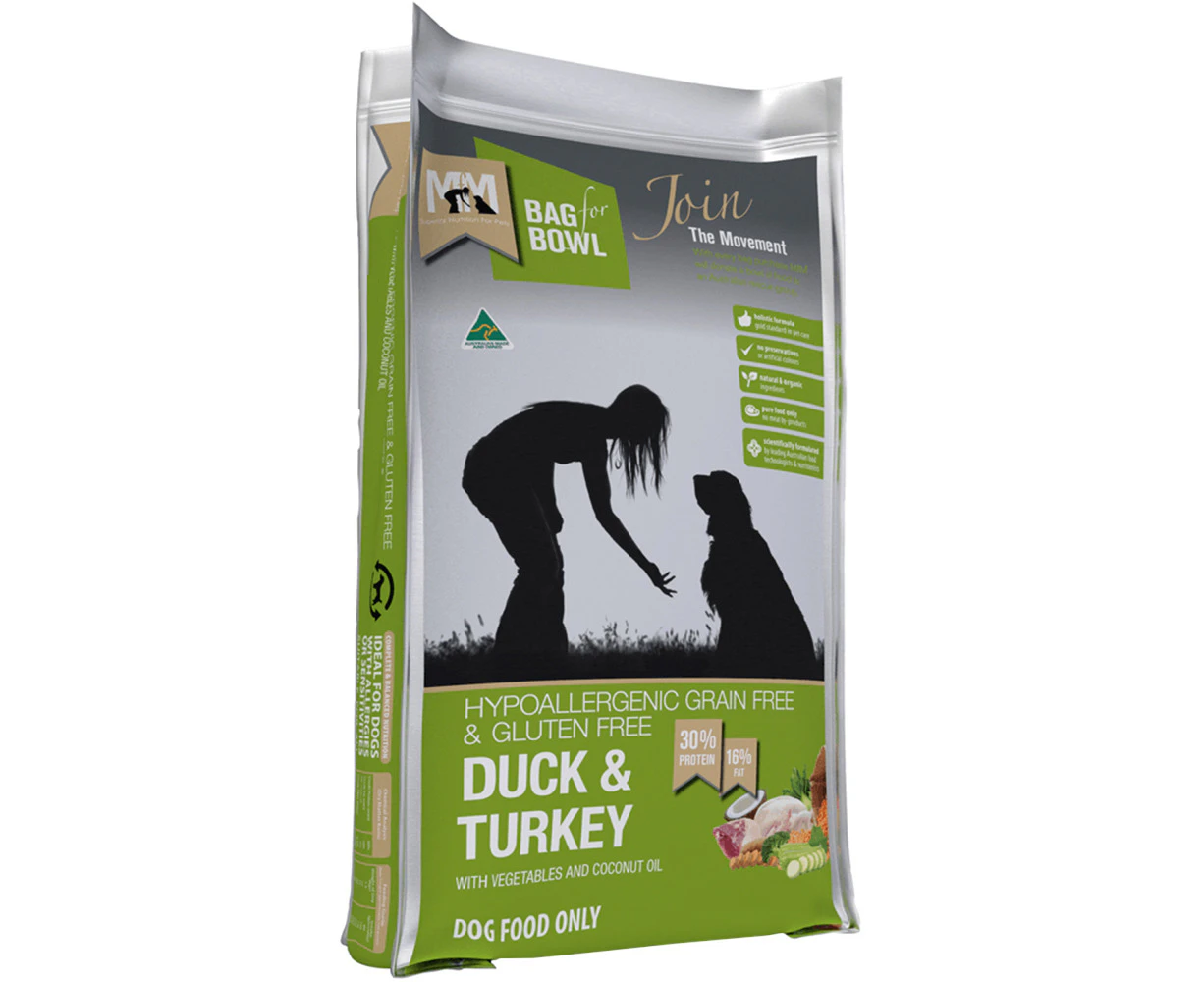 Meals for Mutts Gluten Free Duck & Turkey Dry Dog Food - 20Kg