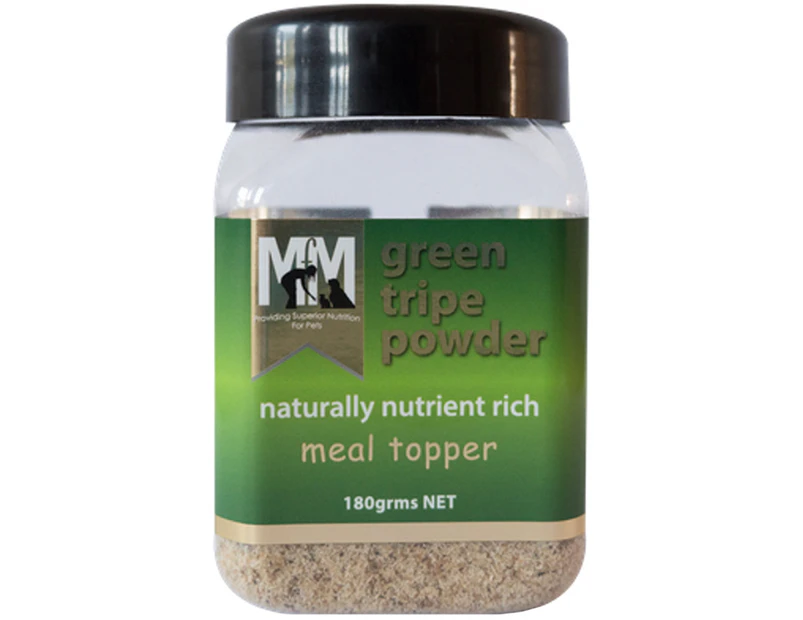 MFM Pets Green Tripe Naturally Nutrient Rich Meal Topper Powder 180g