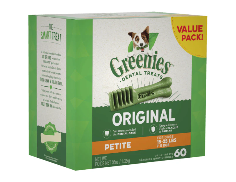 Greenies Original Petite Dogs Dental Treats 7-11kg 1kg