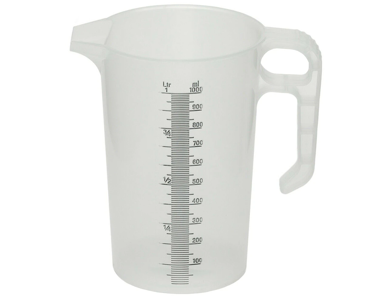 Pourmaxx 1 Litre Plastic Measuring Jug