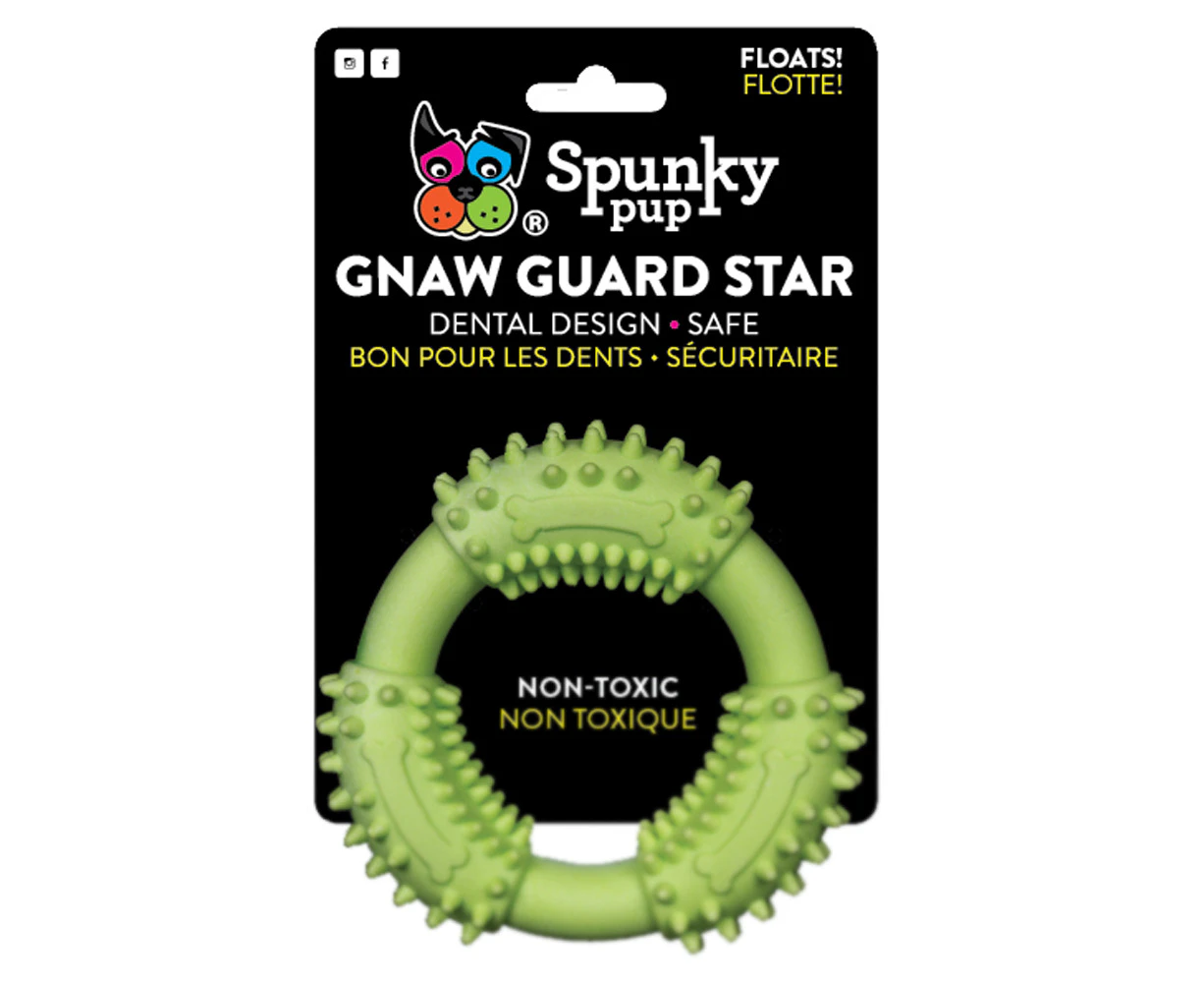 Spunky Pup Gnaw Guard Ring Dog Toy     - Small