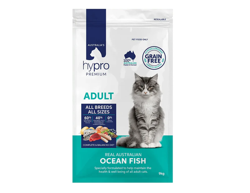 Hypro Premium Adult Grain Free Dry Cat Food Ocean Fish 2.5kg