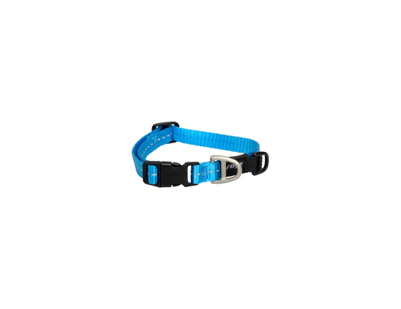 Rogz Classic Lockable Reflective Dog Collar Turquoise Small