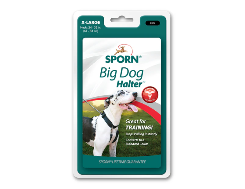 Sporn Big Dog Stop-Pull Dog Training Halter Black XL