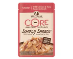 Wellness Core Simply Shreds Cat Food Topper Wild Salmon & Tuna 12 x 50g