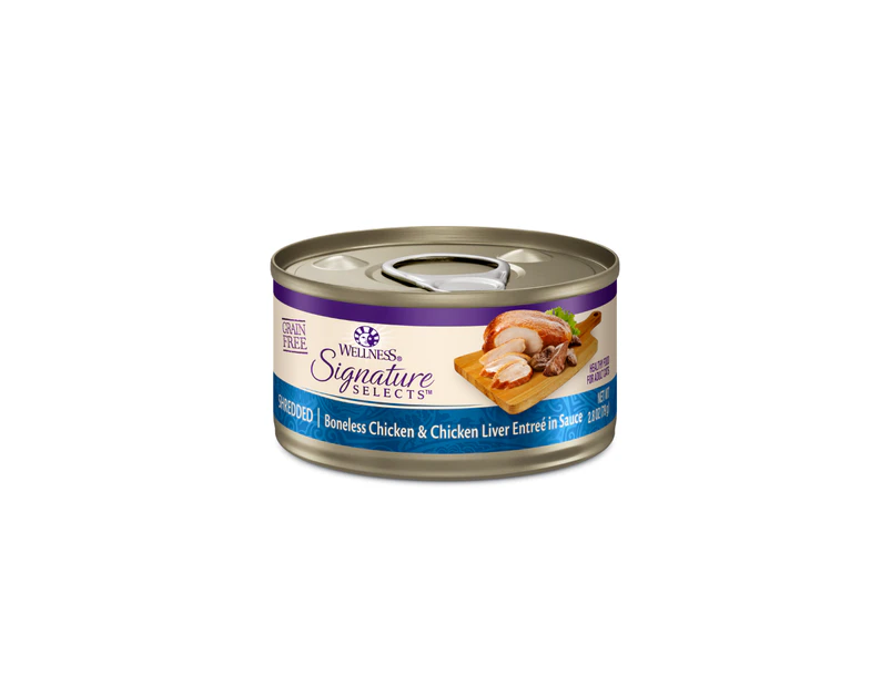 Wellness Core Signature Selects Wet Cat Food Chicken & Chicken Liver 12 x 79g