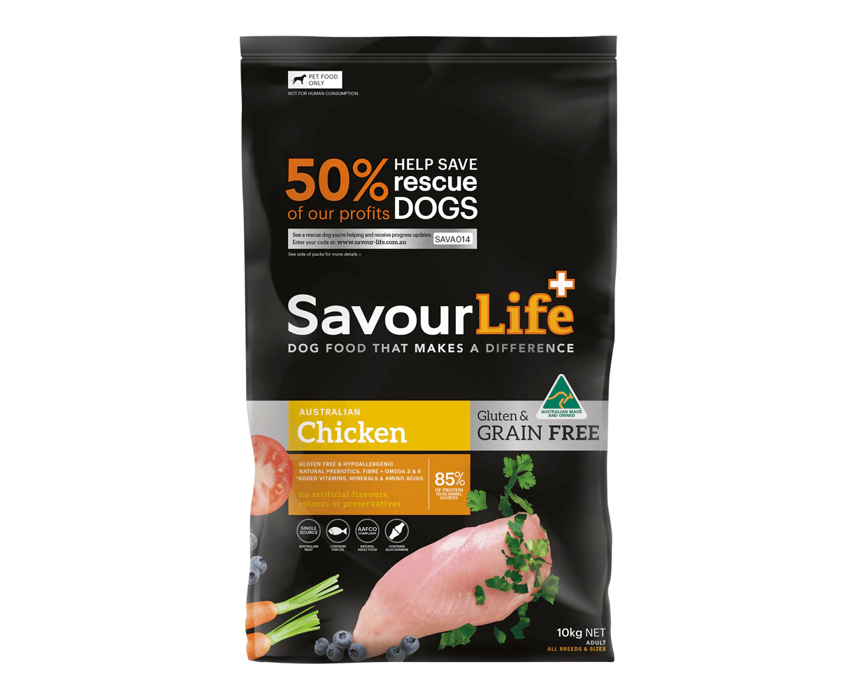 Savour Life Adult Grain Free Dry Dog Food Chicken 10kg