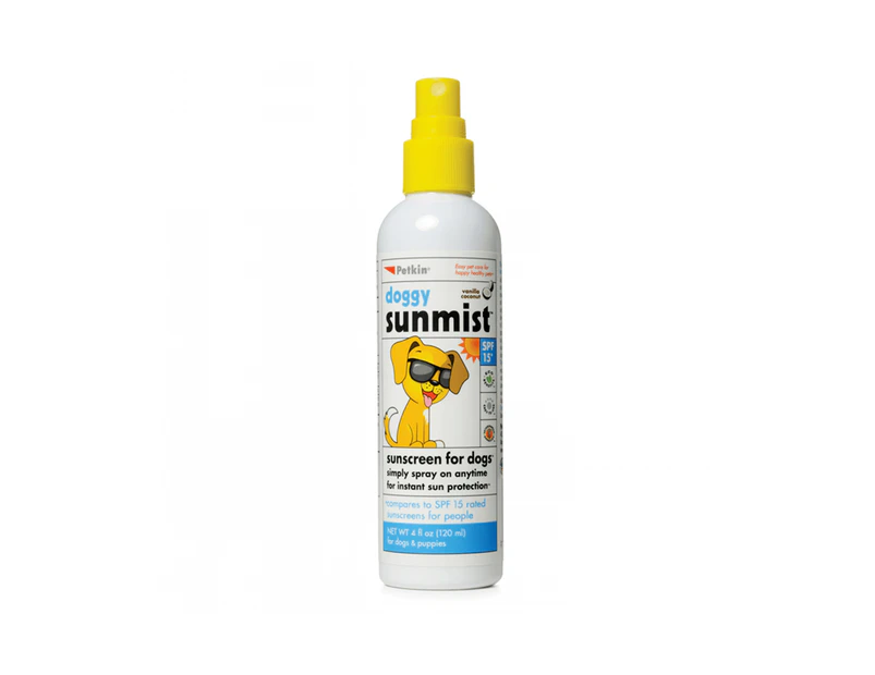 Petkin Doggy Sunmist SP15 Sunscreen for Dogs 120ml
